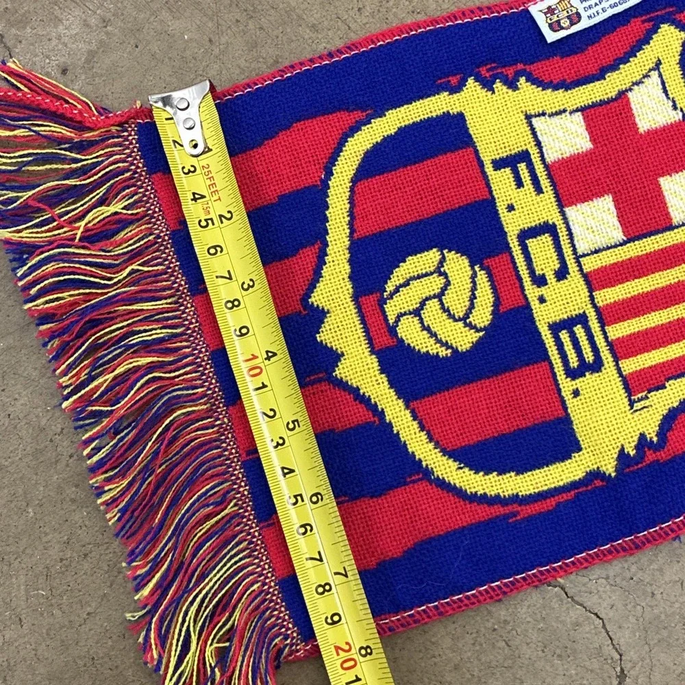 FC Barcelona FAN football scarf Vintage Measured In Photos